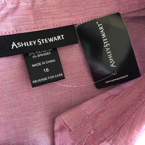 BNWT Ashley Stewart button down shirt - Picture 5 of 9